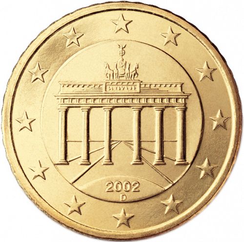 50 cent Obverse Image minted in GERMANY in 2002D (1st Series)  - The Coin Database