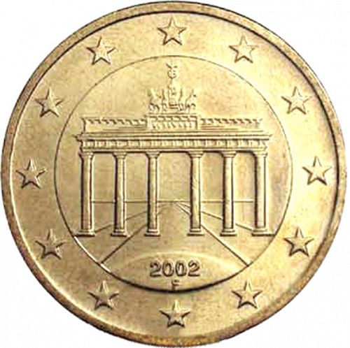 50 cent Obverse Image minted in GERMANY in 2002F (1st Series)  - The Coin Database