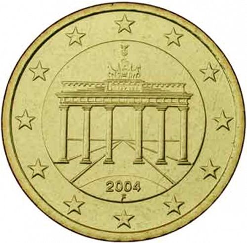 50 cent Obverse Image minted in GERMANY in 2004F (1st Series)  - The Coin Database