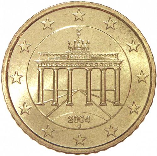 50 cent Obverse Image minted in GERMANY in 2004J (1st Series)  - The Coin Database