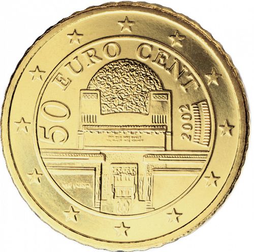 50 cent Obverse Image minted in AUSTRIA in 2002 (1st Series)  - The Coin Database