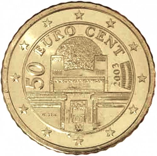 50 cent Obverse Image minted in AUSTRIA in 2003 (1st Series)  - The Coin Database