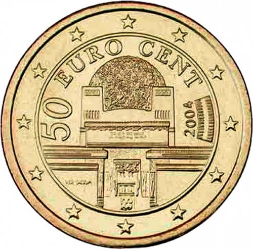 50 cent Obverse Image minted in AUSTRIA in 2004 (1st Series)  - The Coin Database