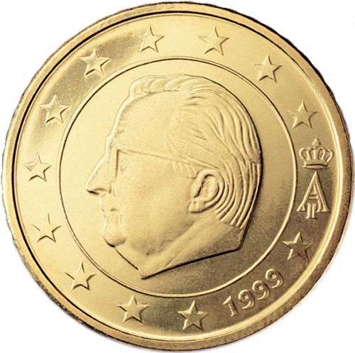 50 cent Obverse Image minted in BELGIUM in 1999 (ALBERT II)  - The Coin Database