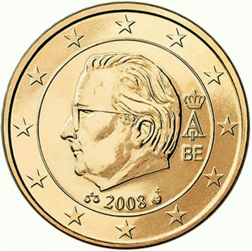50 cent Obverse Image minted in BELGIUM in 2008 (ALBERT II - 2nd Series)  - The Coin Database