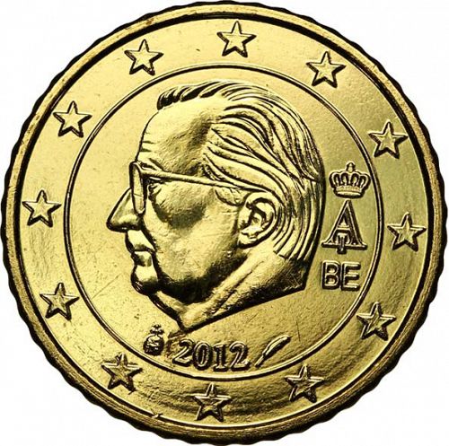 50 cent Obverse Image minted in BELGIUM in 2012 (ALBERT II - 3rd Series)  - The Coin Database