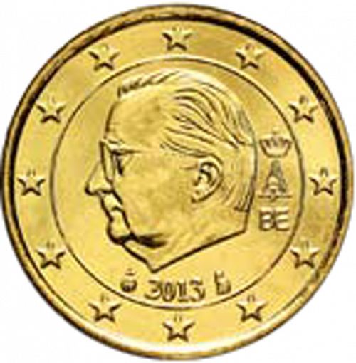 50 cent Obverse Image minted in BELGIUM in 2013 (ALBERT II - 3rd Series)  - The Coin Database