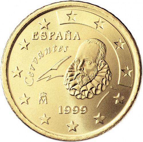 50 cent Obverse Image minted in SPAIN in 1999 (JUAN CARLOS I)  - The Coin Database