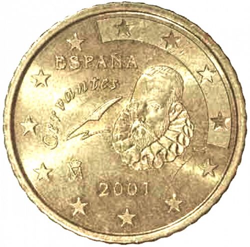 50 cent Obverse Image minted in SPAIN in 2001 (JUAN CARLOS I)  - The Coin Database