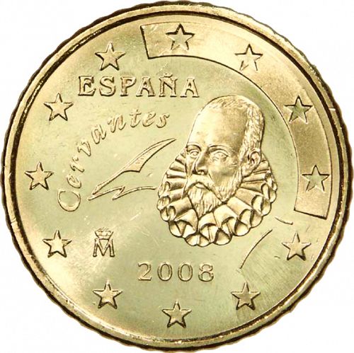 50 cent Obverse Image minted in SPAIN in 2008 (JUAN CARLOS I - New Reverse)  - The Coin Database