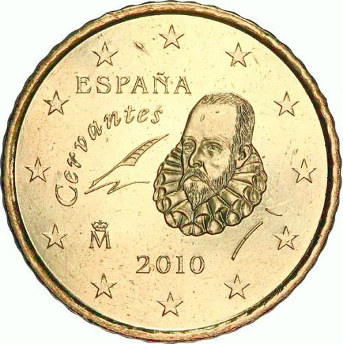 50 cent Obverse Image minted in SPAIN in 2010 (JUAN CARLOS I - 2nd Series)  - The Coin Database
