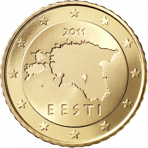 50 cent Obverse Image minted in ESTONIA in 2011 (1st Series)  - The Coin Database