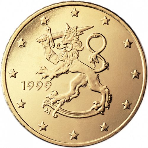 50 cent Obverse Image minted in FINLAND in 1999 (1st Series - M mark)  - The Coin Database