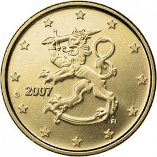 50 cent Obverse Image minted in FINLAND in 2007 (2nd Series - FI mark and Mint Mark added)  - The Coin Database