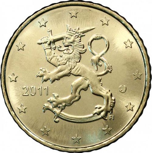50 cent Obverse Image minted in FINLAND in 2011 (4th Series - New Mint Mark)  - The Coin Database