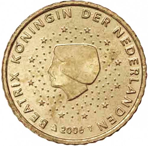 50 cent Obverse Image minted in NETHERLANDS in 2006 (BEATRIX)  - The Coin Database