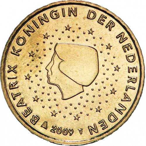 50 cent Obverse Image minted in NETHERLANDS in 2009 (BEATRIX - New Reverse)  - The Coin Database