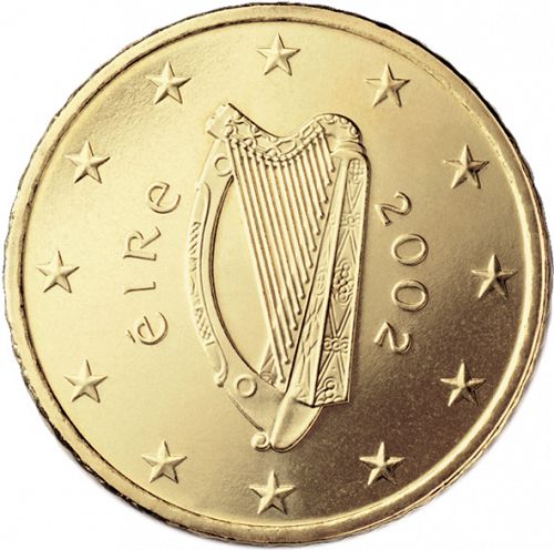 50 cent Obverse Image minted in IRELAND in 2002 (1st Series)  - The Coin Database