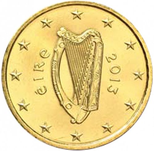 50 cent Obverse Image minted in IRELAND in 2013 (1st Series - New Reverse)  - The Coin Database