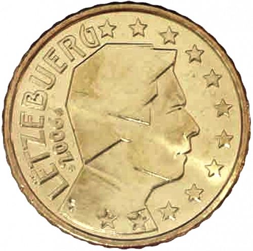 50 cent Obverse Image minted in LUXEMBOURG in 2006 (GRAND DUKE HENRI)  - The Coin Database