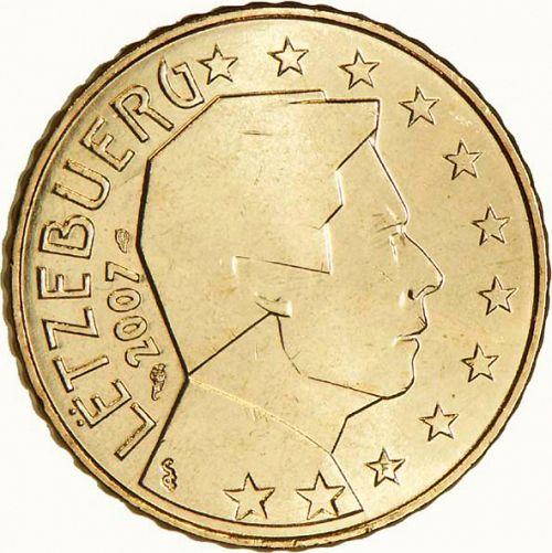 50 cent Obverse Image minted in LUXEMBOURG in 2007 (GRAND DUKE HENRI - New Reverse)  - The Coin Database