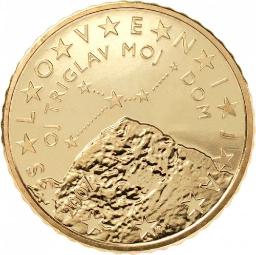 50 cent Obverse Image minted in SLOVENIA in 2007 (1st Series)  - The Coin Database