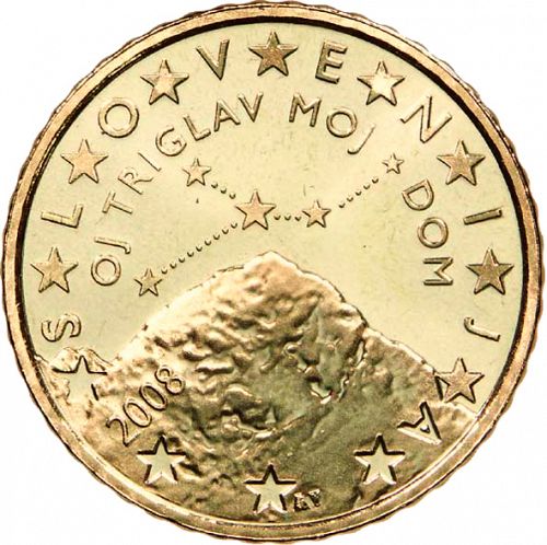50 cent Obverse Image minted in SLOVENIA in 2008 (1st Series)  - The Coin Database