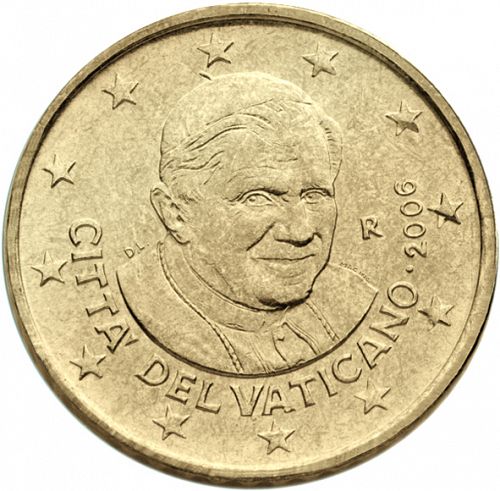 50 cent Obverse Image minted in VATICAN in 2006 (BENEDICT XVI)  - The Coin Database