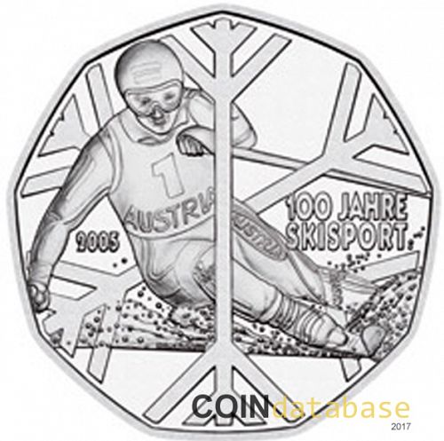 5 € Obverse Image minted in AUSTRIA in 2005 (5€ Silver Coins)  - The Coin Database
