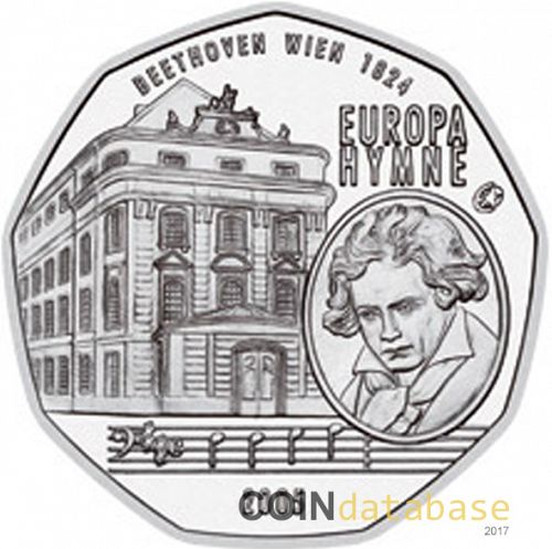 5 € Obverse Image minted in AUSTRIA in 2005 (5€ Silver Coins)  - The Coin Database