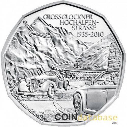 5 € Obverse Image minted in AUSTRIA in 2010 (5€ Silver Coins)  - The Coin Database