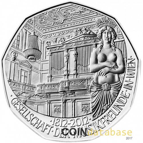 5 € Obverse Image minted in AUSTRIA in 2012 (5€ Silver Coins)  - The Coin Database