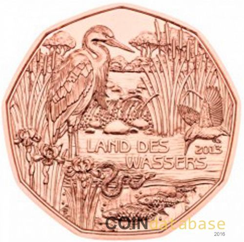 5 € Obverse Image minted in AUSTRIA in 2013 (5€ Copper Coins)  - The Coin Database