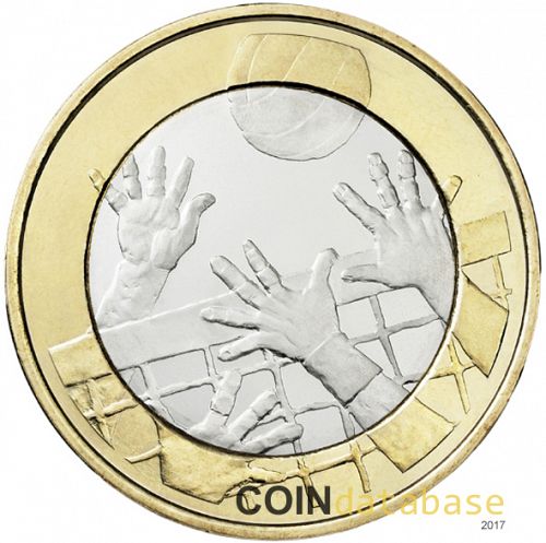 5 € Obverse Image minted in FINLAND in 2015 (Sports)  - The Coin Database