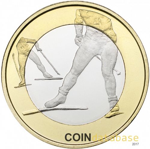 5 € Obverse Image minted in FINLAND in 2016 (Sports)  - The Coin Database