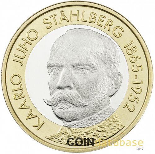 5 € Obverse Image minted in FINLAND in 2016 (Presidents of Finland)  - The Coin Database