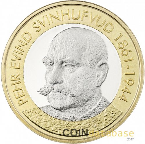 5 € Obverse Image minted in FINLAND in 2016 (Presidents of Finland)  - The Coin Database