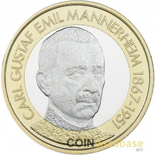 5 € Obverse Image minted in FINLAND in 2017 (Presidents of Finland)  - The Coin Database