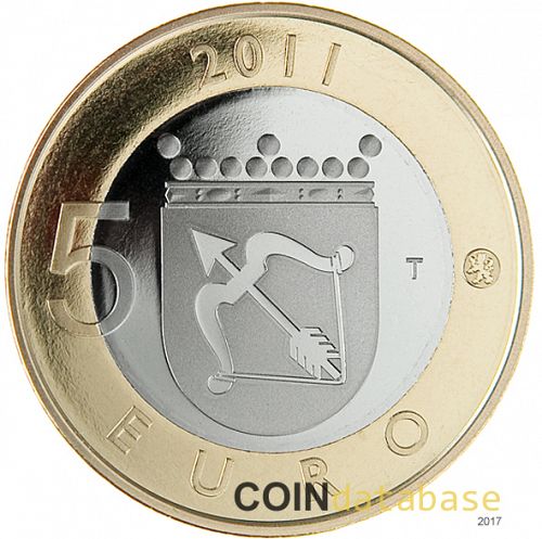 5 € Reverse Image minted in FINLAND in 2011 (Historical Provinces)  - The Coin Database