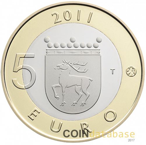 5 € Reverse Image minted in FINLAND in 2011 (Historical Provinces)  - The Coin Database