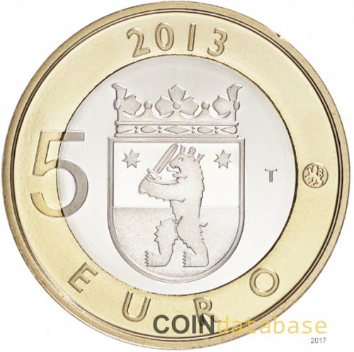 5 € Reverse Image minted in FINLAND in 2013 (Provincial Buildings)  - The Coin Database