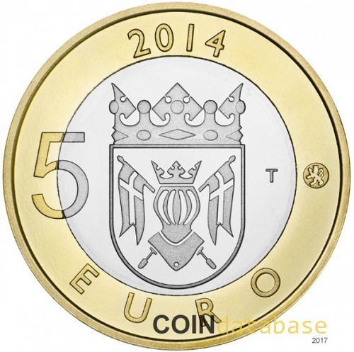 5 € Reverse Image minted in FINLAND in 2014 (Animals of the Provinces)  - The Coin Database