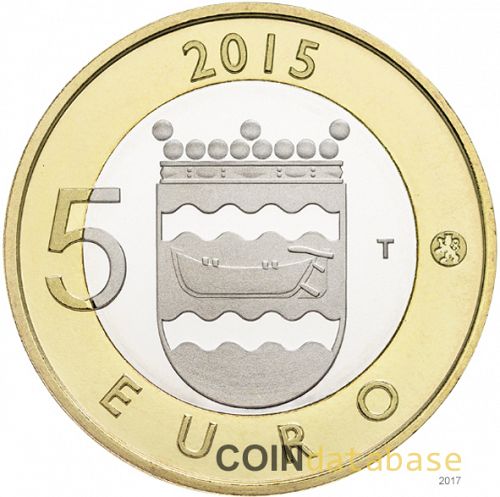 5 € Reverse Image minted in FINLAND in 2015 (Animals of the Provinces)  - The Coin Database