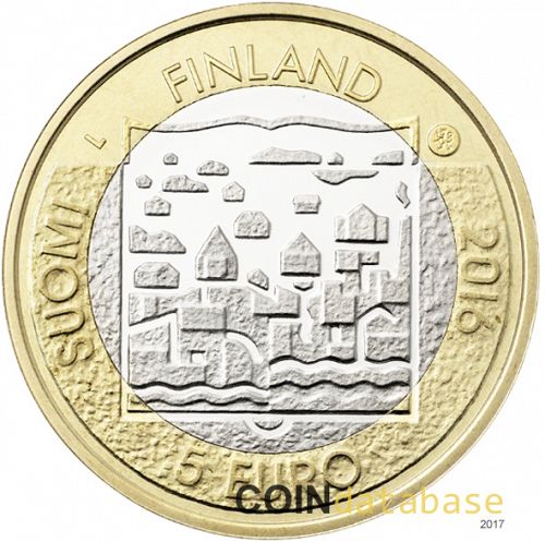 5 € Reverse Image minted in FINLAND in 2016 (Presidents of Finland)  - The Coin Database