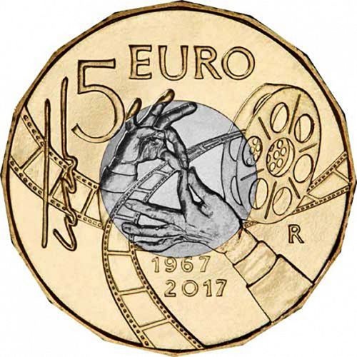 5 Euros Obverse Image minted in ITALY in 2017 (Bimetalic Series)  - The Coin Database