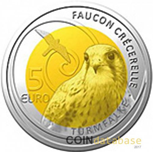 5 Euros Obverse Image minted in LUXEMBOURG in 2009 (Silver Niobium Coins Series 
