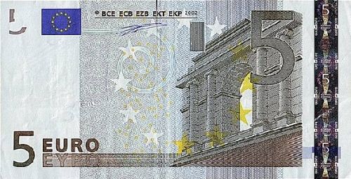 5 € Obverse Image minted in · Euro notes in 2002T (1st Series - Architectural style 