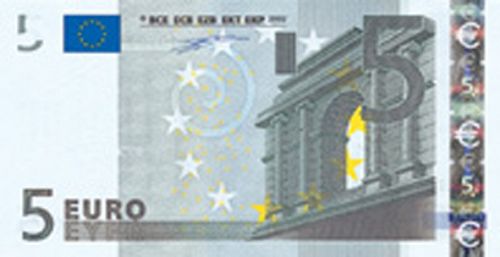 5 € Obverse Image minted in · Euro notes in 2002Z (1st Series - Architectural style 