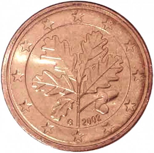 5 cent Obverse Image minted in GERMANY in 2002G (1st Series)  - The Coin Database