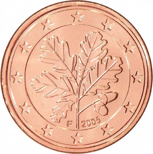 5 cent Obverse Image minted in GERMANY in 2005F (1st Series)  - The Coin Database
